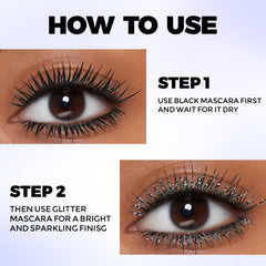 FOCALLURE size scale next to coin to show compact, travel-friendly mascara topper