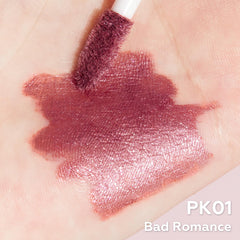 FOCALLURE arm swatches showing Bad Romance metallic payoff and blendability