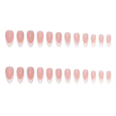 Foccna close-up of glossy pearl white nail surface for polished look