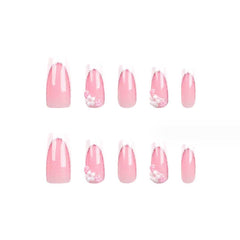 Foccna on a hand model showing length and square shape for style preview