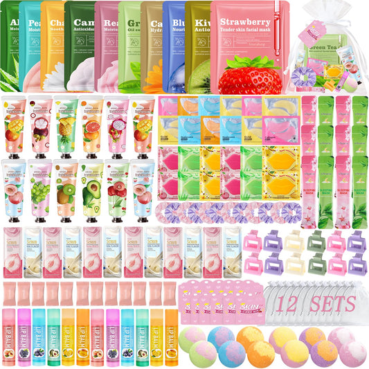 FOCone front packaging of 156-piece spa party kit showing included items and benefits