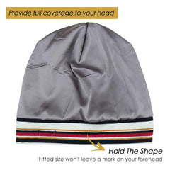 FocusCare satin lining close-up showing smooth fabric to reduce frizz