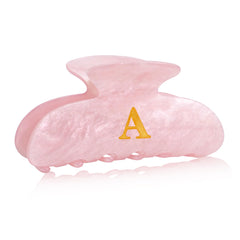 Fohufo front view monogram A clip showing stylish personalized accent and secure hold