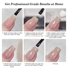 Fokostar nail swatch panel showing translucent glaze and enhanced sheen benefit
