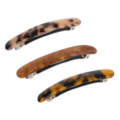 Folansy front packaging showing three barrettes and gift box, elegant gift-ready accessory