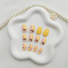 FOLONRAL in-hand scale display showing wearable short round nails size
