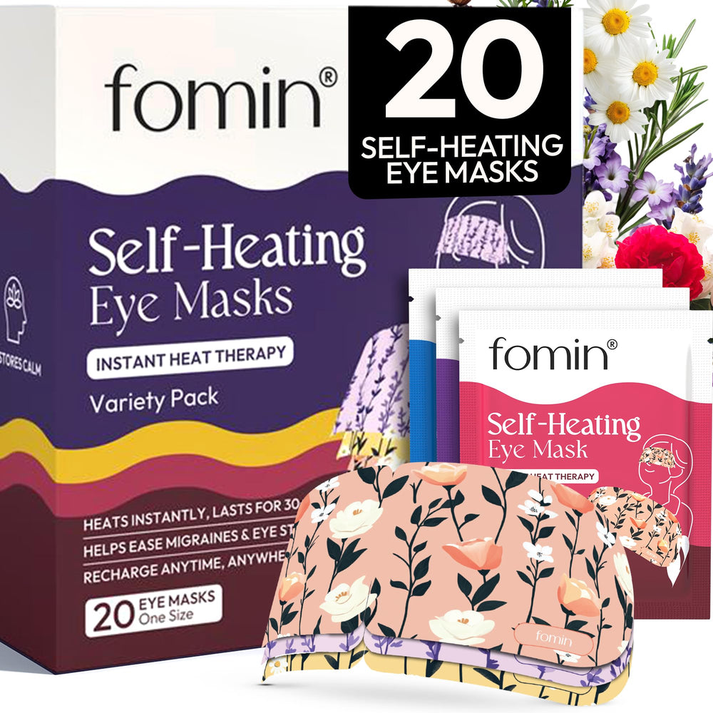 FOMIN front packaging showing 20-pack and variety scents for travel comfort
