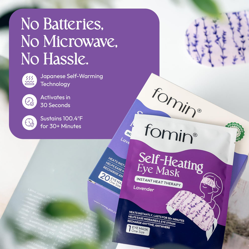 FOMIN individually sealed pouches stacked for hygienic travel storage
