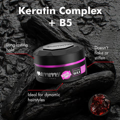 fonex gummy styled hair side profile showing high-gloss shape benefit