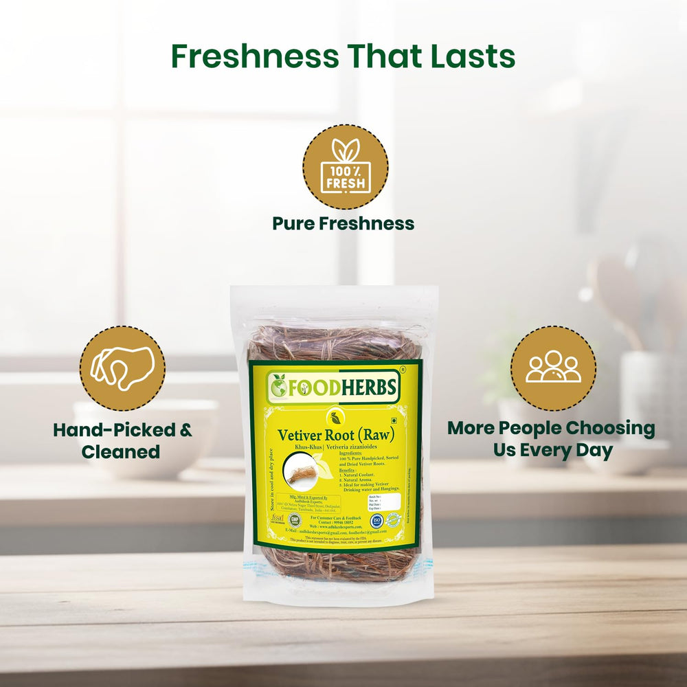 Foodherbs vetiver sachet inside wardrobe providing fresh scent and fabric protection