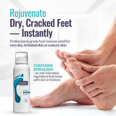 Footlogix ingredient label with urea and spiraleen showing formulation transparency benefit