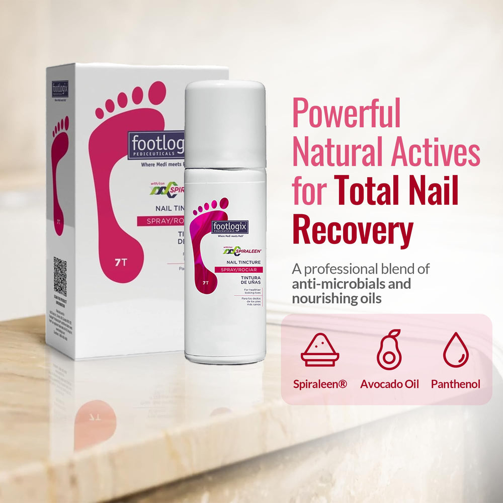 FOOTLOGIX bottle next to coin showing 45ml compact travel-friendly benefit