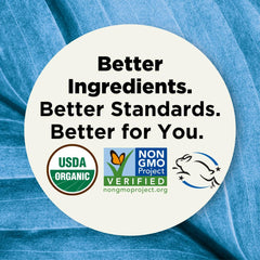 Forces of Nature label with USDA and cruelty-free seals showing trust signals