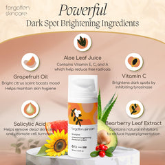 Forgotten Skincare before and after photos displaying gradual brightening