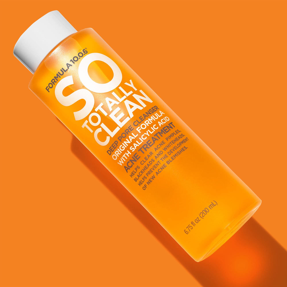 FORMULA 10.0.6 product and key ingredients flatlay conveying clean formulation