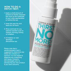 FORMULA 10.0.6 moisturizer applied to skin illustrating smooth finish