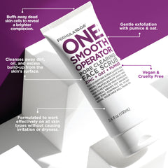 FORMULA 10.0.6 close-up of pumice grains highlighting exfoliating power for smoother skin