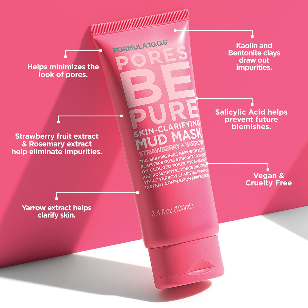 FORMULA 10.0.6 mask applied on cheek demonstrating lightweight coverage