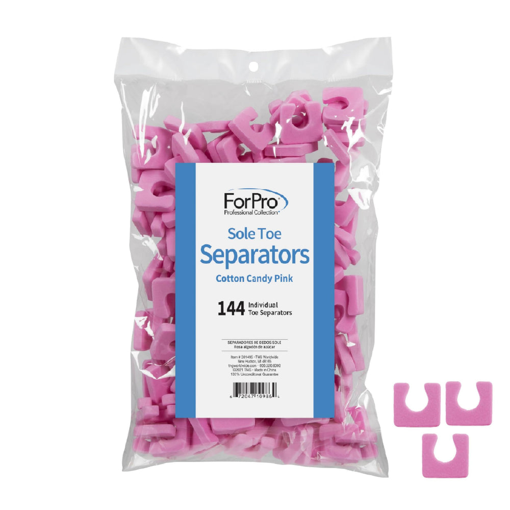 ForPro front packaging showing cotton candy pink separators and count benefit