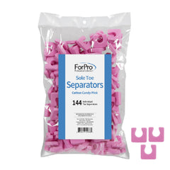ForPro front packaging showing cotton candy pink separators and count benefit