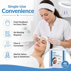 ForPro headbands in salon bowl dispenser ready for use to speed client turnover and hygiene