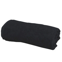 ForPro towel beside hand for scale showing 16x27 size and easy handling