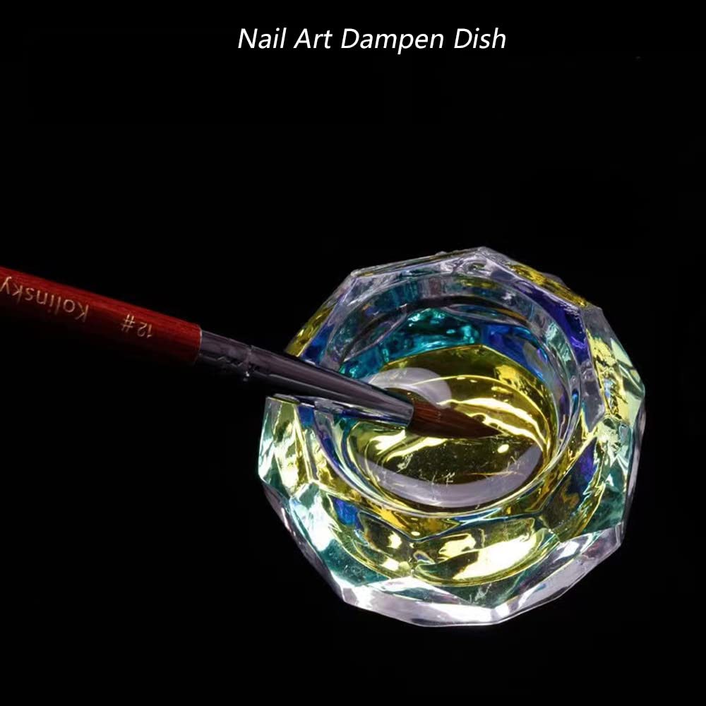 ForSewian dish in use with brush dipped safely, protects brush handles