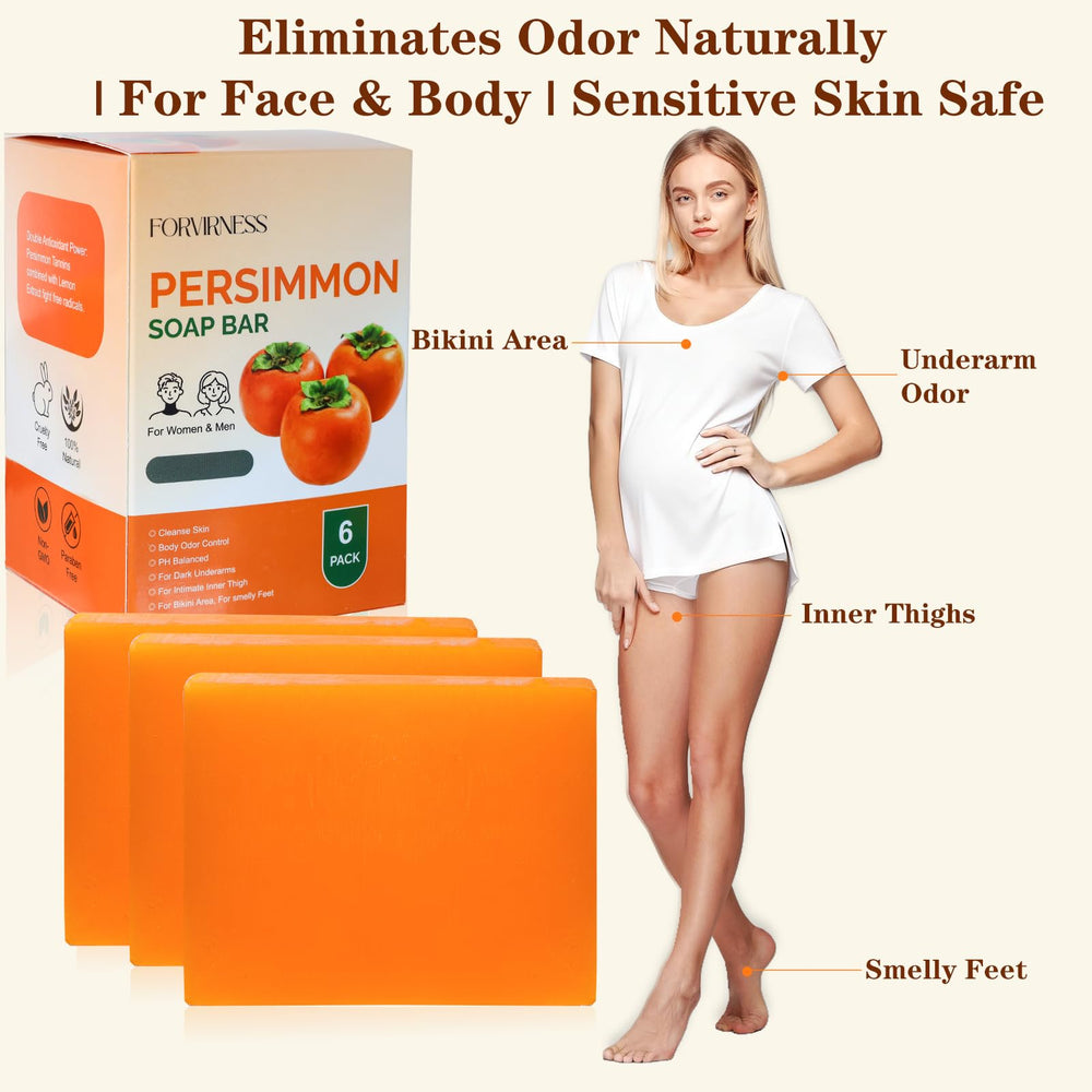 forvirness soap beside persimmon extract highlighting natural ingredient benefits