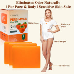 forvirness soap beside persimmon extract highlighting natural ingredient benefits