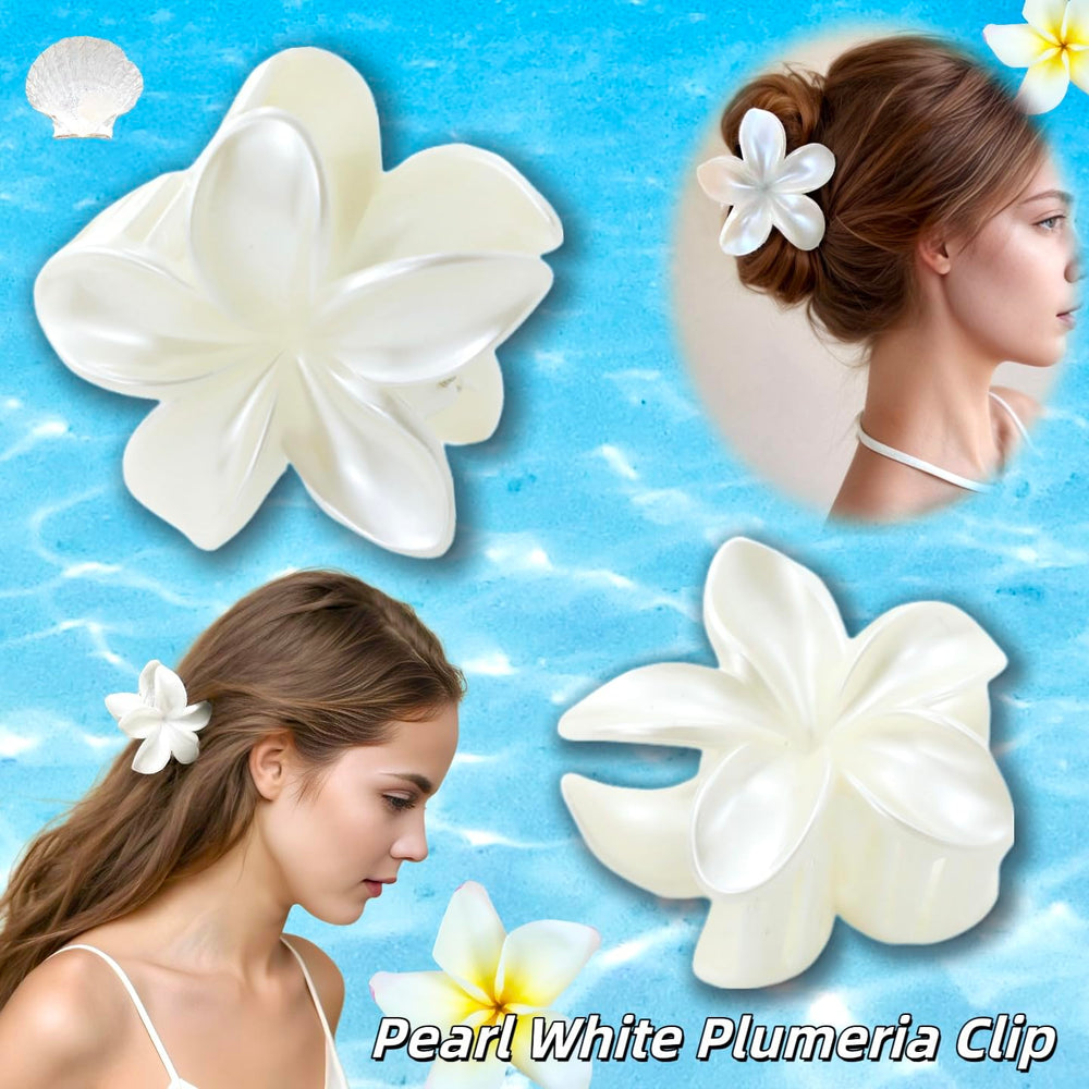 Fosrisix close-up of single plumeria clip highlighting petal shape and smooth finish