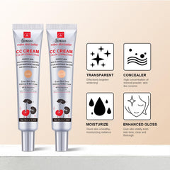 Fovcos applied with fingers to cheek, demonstrating easy blending and natural coverage