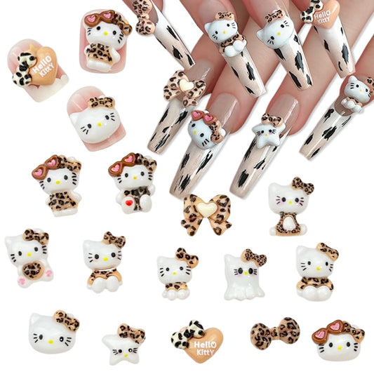 Foweso front packaging showing 60 cute cat charms for easy storage and selection