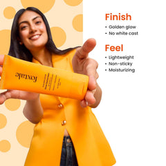 FoxTale applied under makeup smoothing skin for radiant base