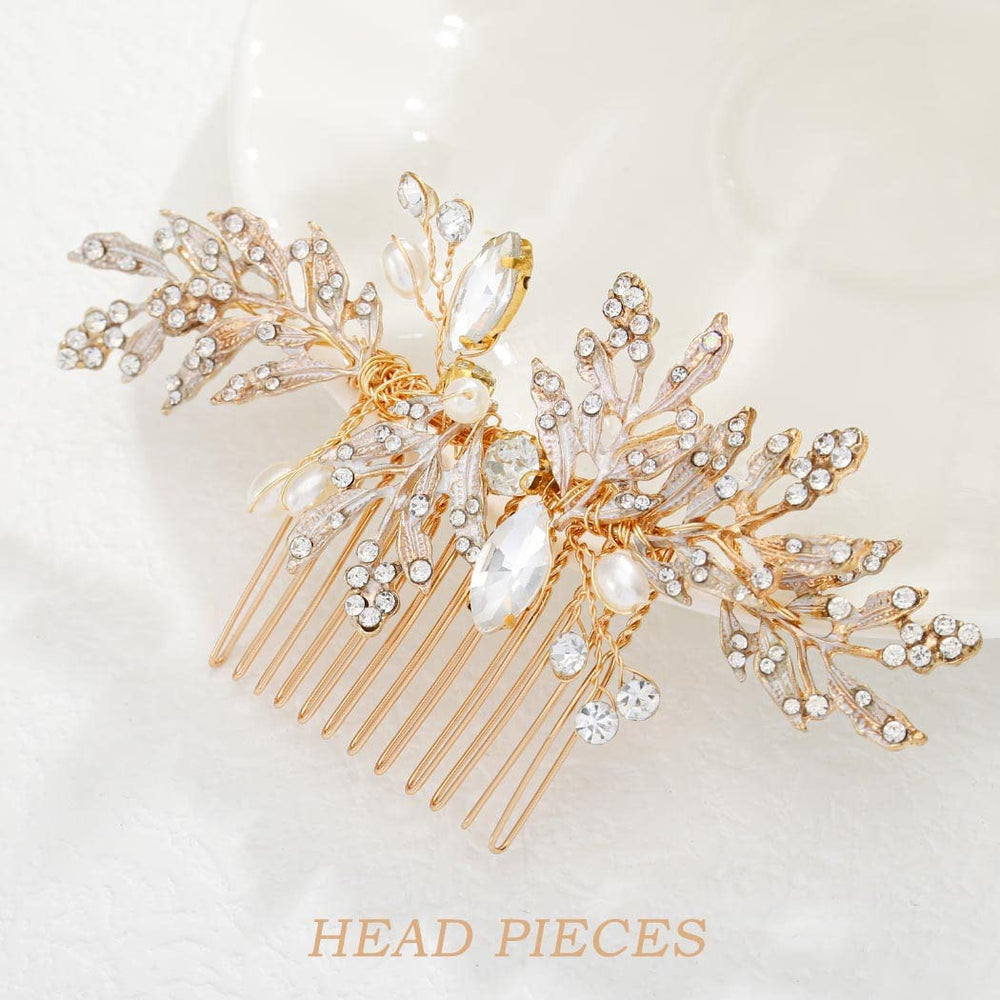 Foyte side image of comb secured in styled hair showing stable hold