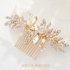 Foyte side image of comb secured in styled hair showing stable hold