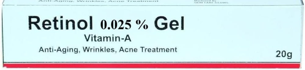 Frabia retinol front packaging showing 20g tube and lightweight gel benefit