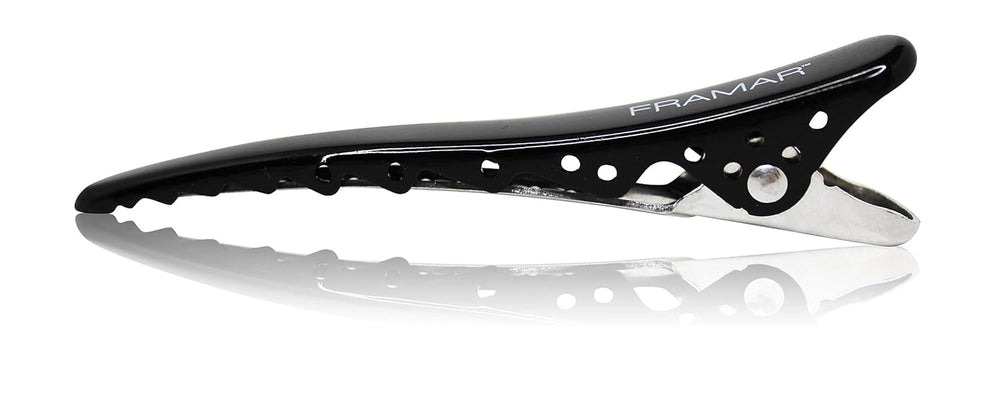 FRAMAR clip serrated edge closeup demonstrating secure non-slip grip