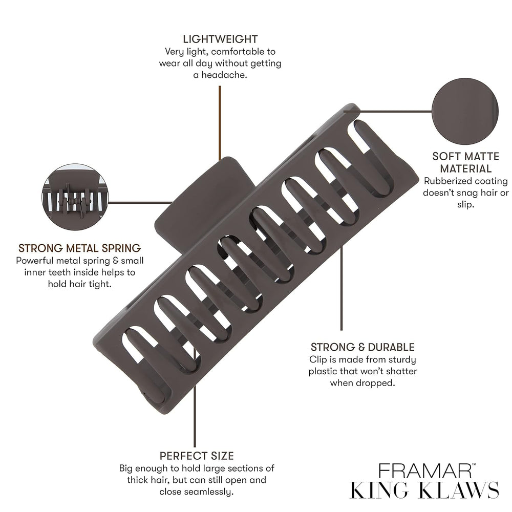 FRAMAR image of inner teeth detail showing secure grip for thick or curly hair