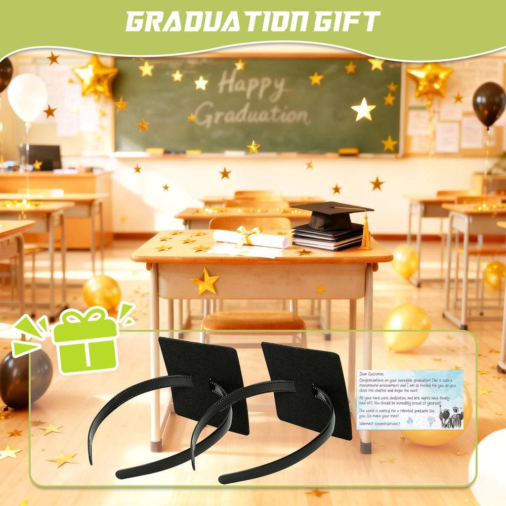 Franimo headband in ceremony setting showing confident, camera-ready graduate
