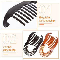 FRCOLOR clip holding a ponytail in use showing a tidy, long-lasting hairstyle
