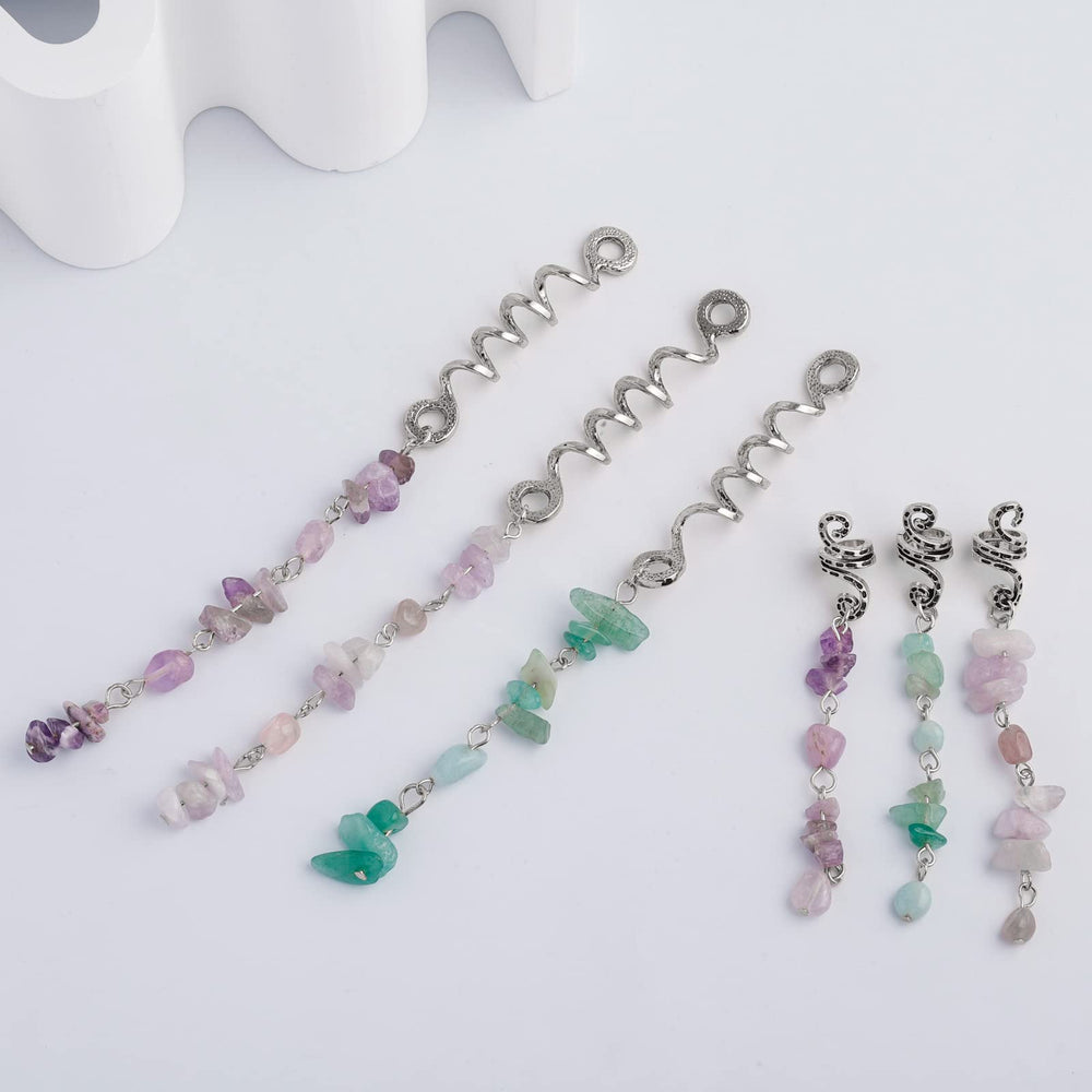 FRDTLUTHW charm attached to braided hair demonstrating easy styling and visual enhancement