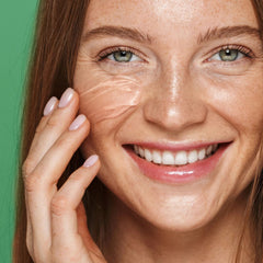 Freeman before-and-after example showing improved skin hydration appearance