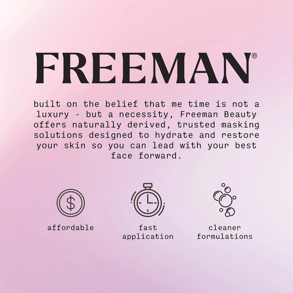 Freeman foot mask next to ruler showing true product size