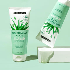 Freeman ingredient label close-up highlighting Australian aloe extract