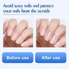FREEORR applying oil to cuticle and edge demonstrating targeted hydration