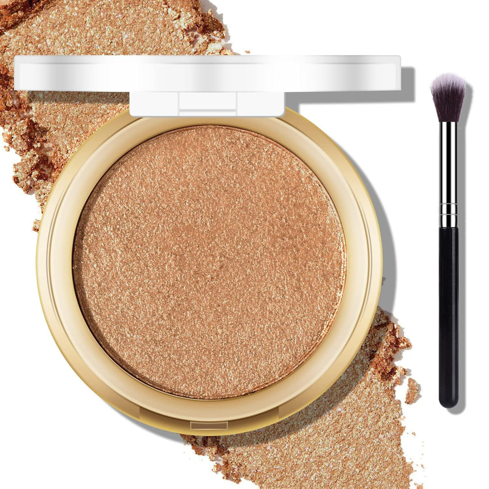 FREEORR front pan showing Bronze Glow shade and travel-ready compact benefit