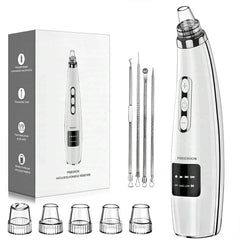 FREESHOW front view of pore vacuum showing compact design and USB port, easy travel pack
