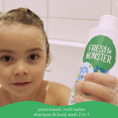 Fresh Monster creamy foam texture close-up for gentle, thorough cleansing