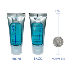 Freshscent foil seal detail ensuring leak-free storage and shipping