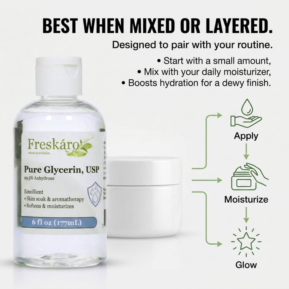 Freskáro on bathroom shelf in lifestyle setting indicating everyday use
